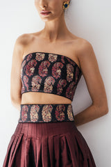 Termeh Jahan Top - Paisley Tops - Bustier & Embroidered Rosewater House