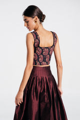 Shalimar Bustier - Termeh Tops - Bustier & Embroidered Rosewater House