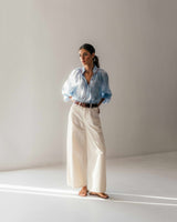 Golab Blouse - Blue & Red (Limited Edition) Tops - Blouse Rosewater House