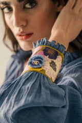 Pansy Blouse - Cobalt Blue Tops - Blouse Rosewater House