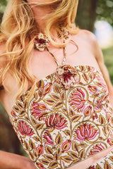 Hava Bustier - Pink Lotus Tops - Bustier & Embroidered Rosewater House