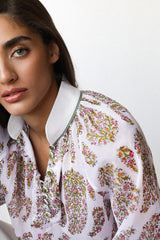 Golab Blouse - Pink Paisley Tops - Blouse Rosewater House