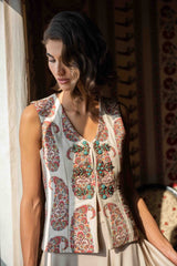 Roya Vest - Paisley Rosewater House