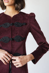 Coco Jacket - Burgundy (PRE-ORDER) Rosewater House