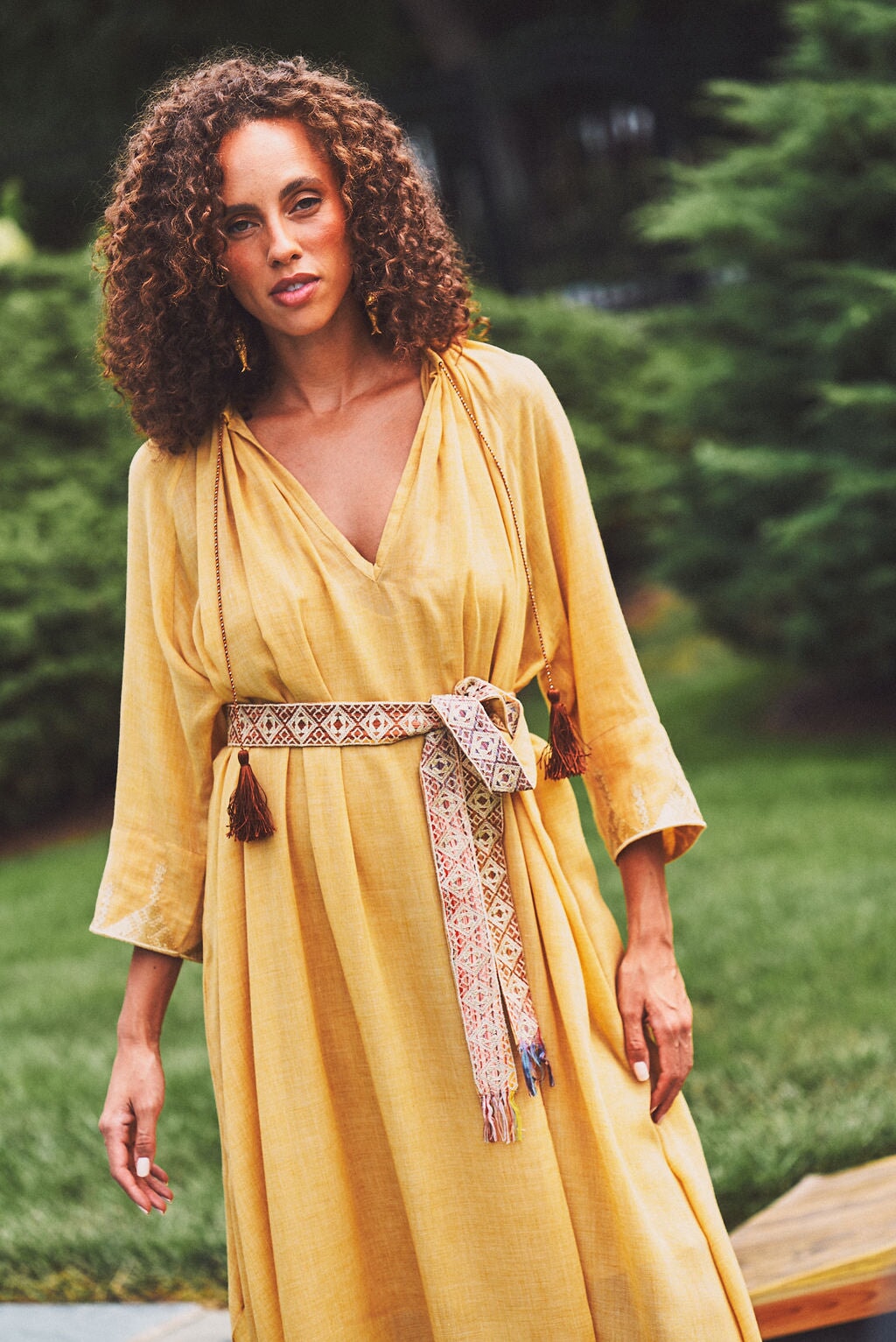 GILANEH KAFTAN - Yellow Dresses - Kaftans & Casuals Rosewater House