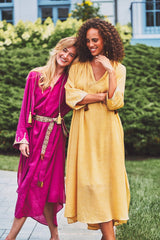GILANEH KAFTAN - Magenta Dresses - Kaftans & Casuals Rosewater House