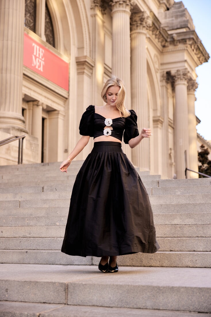 Yass Taffeta Ball Skirt Black Rosewater House