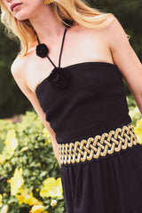 Hava Bustier - Black Tops - Bustier & Embroidered Rosewater House