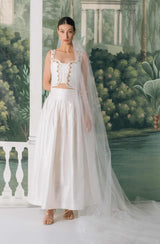 Ivy Sermeh Bustier & Skirt - Off White Rosewater House