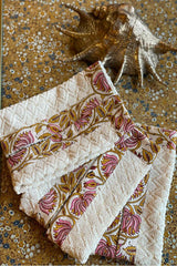 Ghalamkar Guest/Hand Towel - Pink Rosewater House
