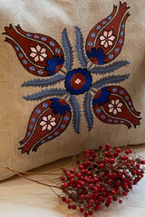 Embroidered "Laleh" Cushions Rosewater House