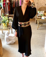 Silk Yar Blouse - Black Tops RoseWaterHouse