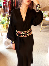 Silk Yar Blouse - Black Tops RoseWaterHouse