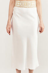 Avin Slip Skirt - Ivory Skirt Rosewater House