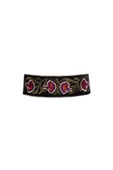 Carnation Belt- Purple/Black Belt Rosewater House