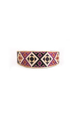 Balouch Belt - Black, Brick & Purple Accessory - Belts RoseWaterHouse