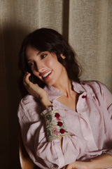 Carnation Blouse - Pink Tops - Blouse Rosewater House