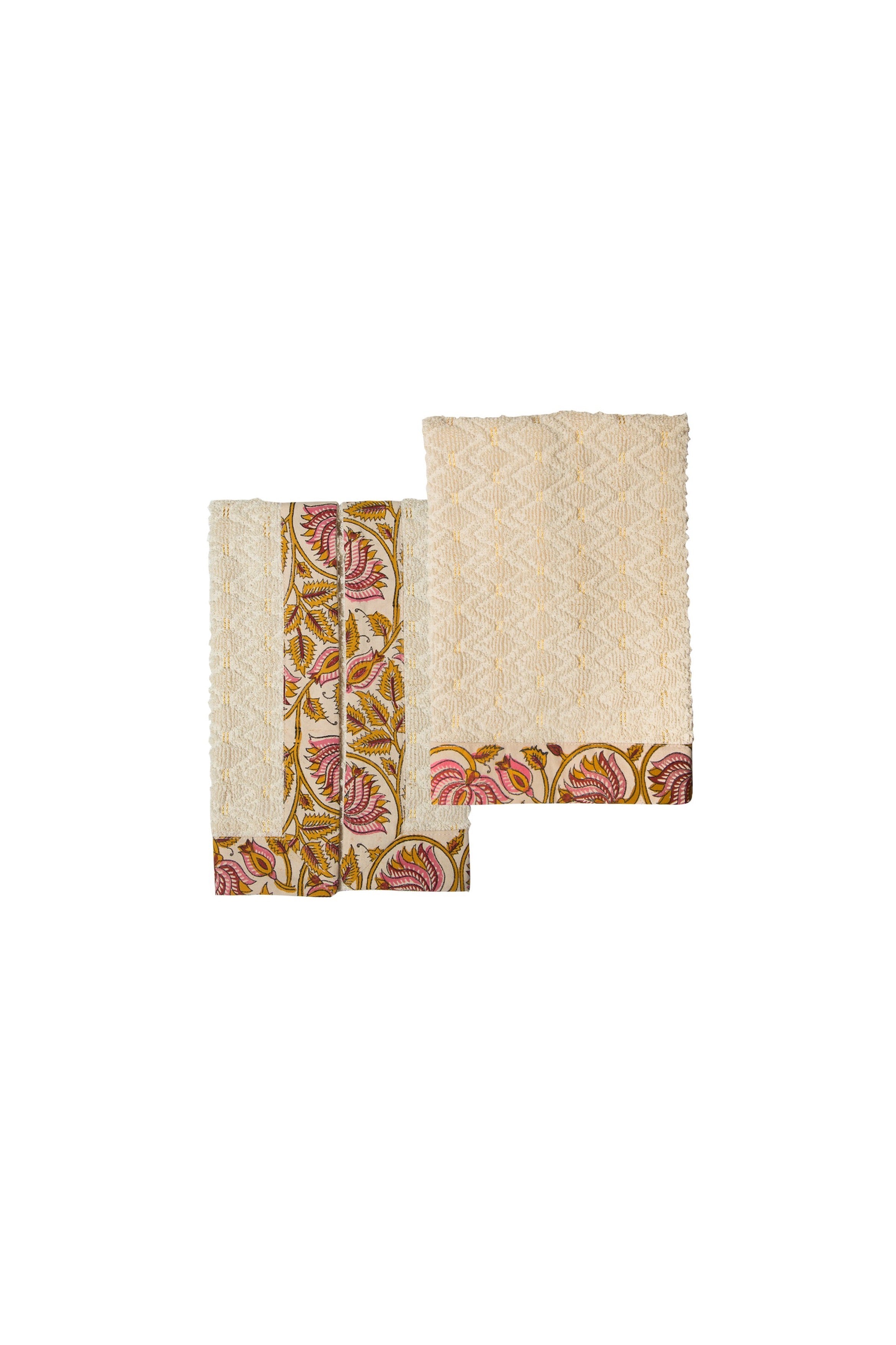 Ghalamkar Guest/Hand Towel - Pink Rosewater House