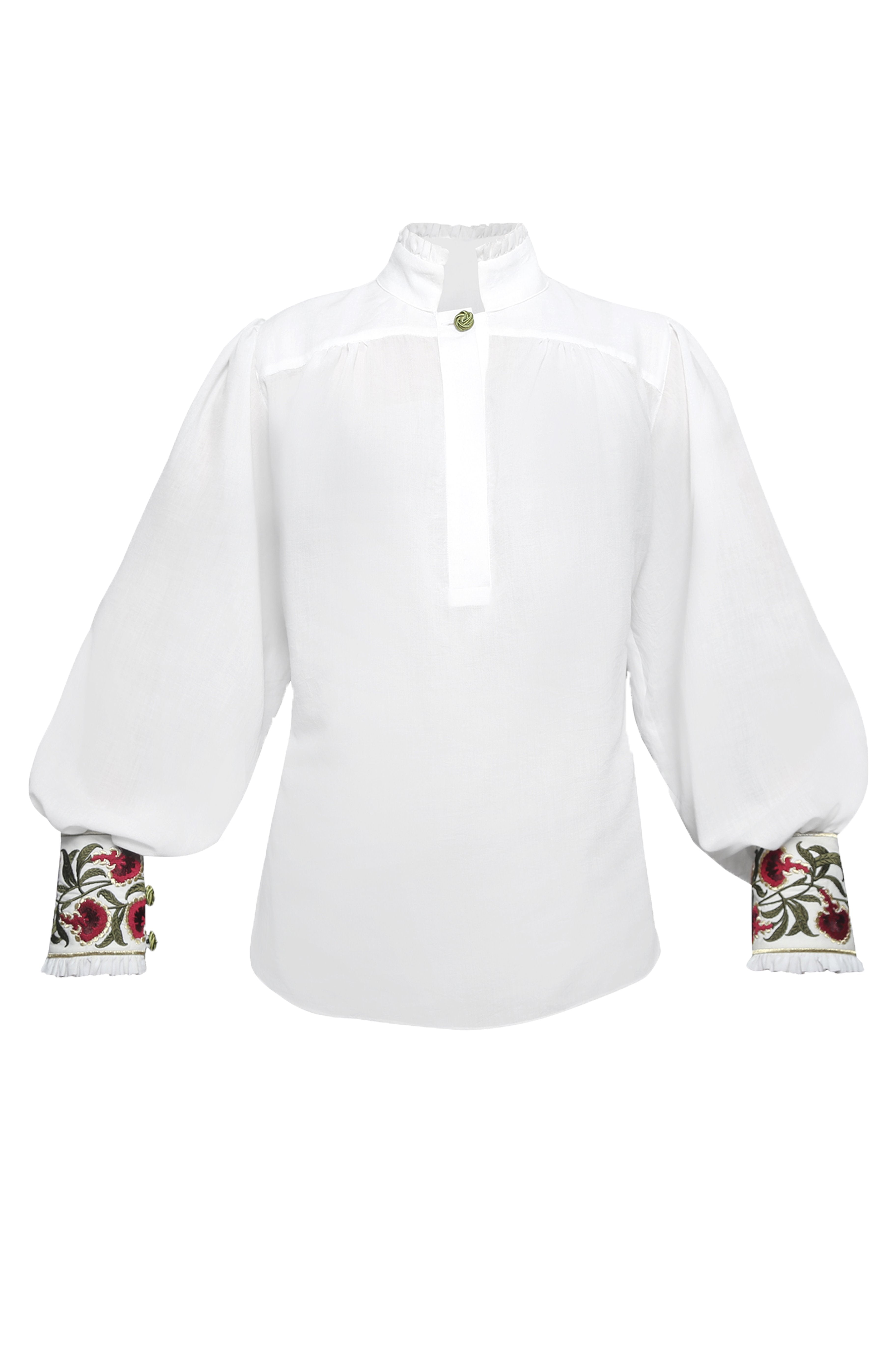 Carnation Blouse - White Tops - Blouse Rosewater House