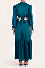 Firouz Dress - Teal Dresses Rosewater House