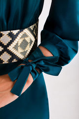 Firouz Dress - Teal Dresses Rosewater House