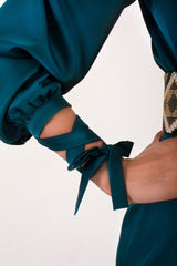 Firouz Dress - Teal Dresses Rosewater House