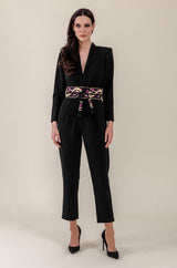 Zaman V-Neck Jumpsuit Rosewater House