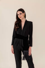 Zaman V-Neck Jumpsuit Rosewater House
