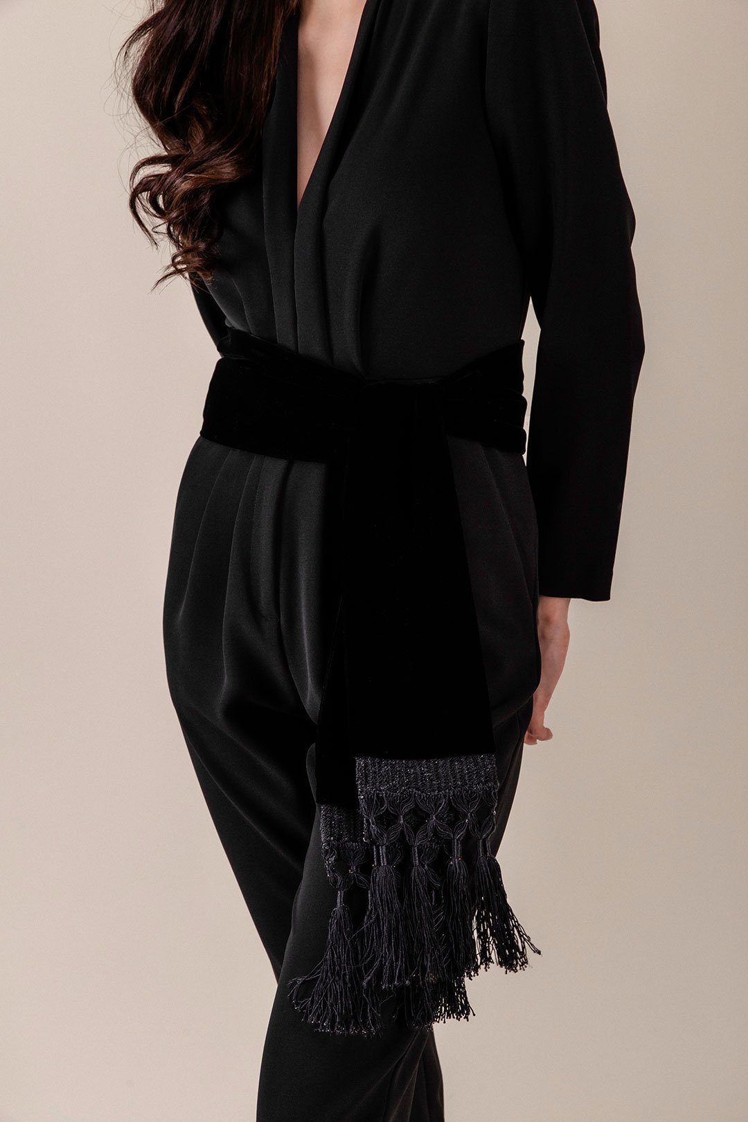 Zaman V-Neck Jumpsuit Rosewater House