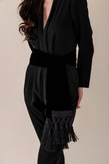 Zaman V-Neck Jumpsuit Rosewater House