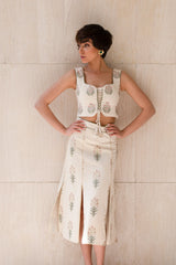 Shalimar Ensemble - Ecru Sets Rosewater House