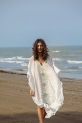 KHAZAR KAFTAN - WHITE Rosewater House