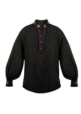 Boteh Blouse - Black Blouses Rosewater House
