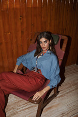 Gileva Pant - Brick Pants Rosewater House