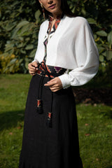 Gileva Belt- Black & Brick Belt Rosewater House