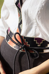 Gileva Belt- Black & Brick Belt Rosewater House