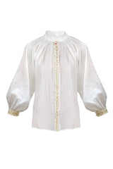 Niloufar Blouse - White Blouses Rosewater House