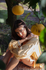 Golchin Blouse - Yellow Blouses Rosewater House