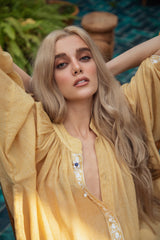 Golchin Blouse - Yellow Blouses Rosewater House