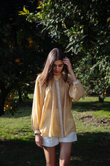 Golchin Blouse - Yellow Blouses Rosewater House