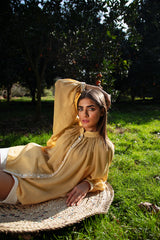 Golchin Blouse - Yellow Blouses Rosewater House