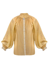 Golchin Blouse - Yellow Blouses Rosewater House