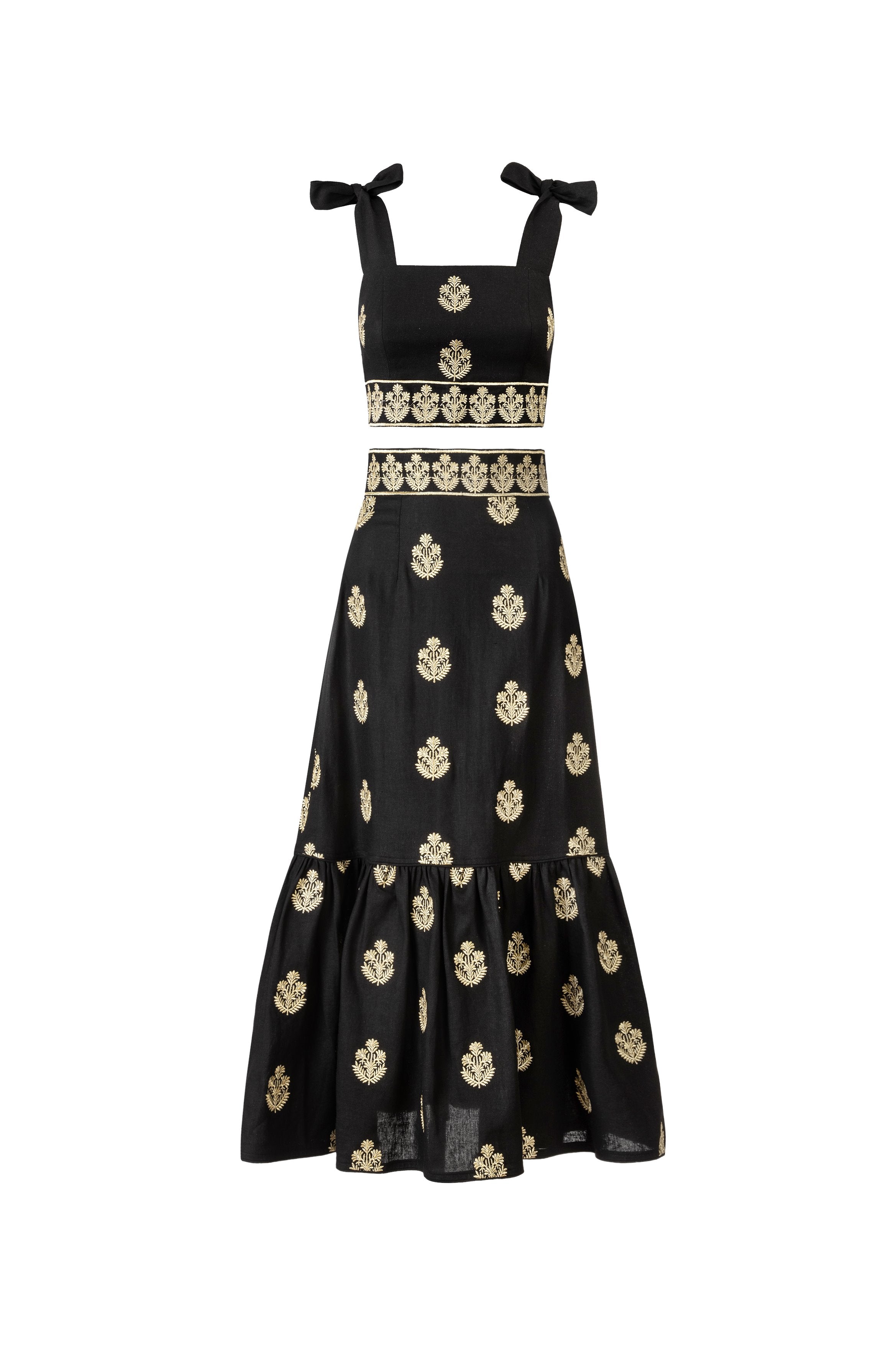 Begum Set - Black & Gold ; SAMPLE Rosewater House