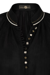 Golab Blouse - Black & Ivory (Limited Edition) Tops - Blouse Rosewater House