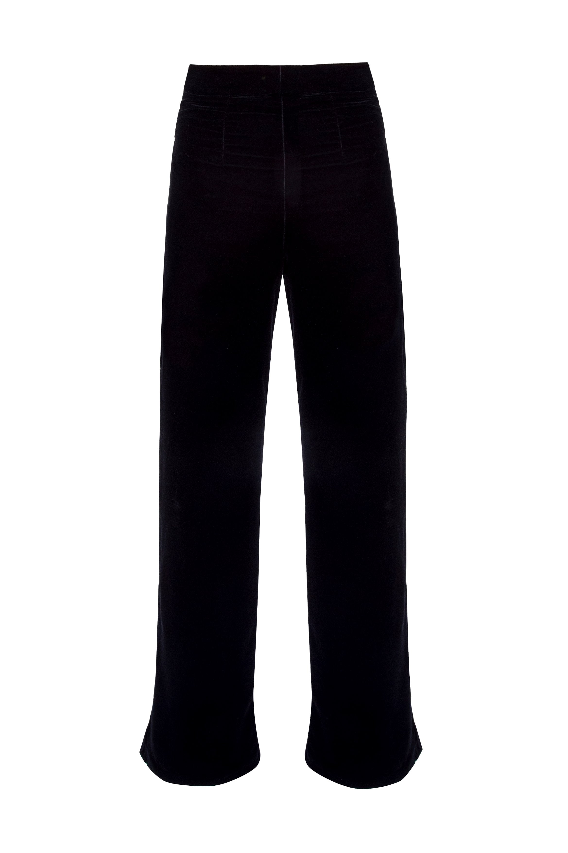 Mahtab Straight Leg Velvet Pants - Black Accessory - Belts Rosewater House