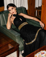 Chelgis Skirt - Black & Gold Bottoms - Skirts Rosewater House