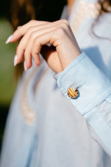 Gisou Blouse - Blue Tops - Blouse Rosewater House