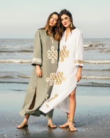 Taj Kaftan - White Dresses - Kaftans & Casuals Rosewater House