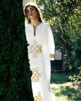 Taj Kaftan - White Dresses - Kaftans & Casuals Rosewater House