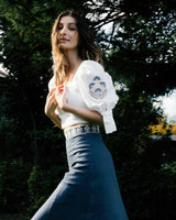 Ayan Top - White Tops - Bustier & Embroidered Rosewater House